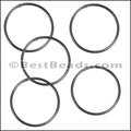 Round Wire Ring from CH-52 MATTE GUNMETAL - 10 pcs