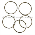 Round Wire Ring from CH-52 ANT BRASS - 10 pcs
