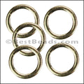 Flat Wire Ring from CH-52 SHINY GOLD - 10 pcs