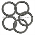Flat Wire Ring from CH-52 MATTE GUNMETAL - 10 pcs