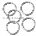 Flat Wire Ring from CH-52 SILVER PLATED - 10 pcs