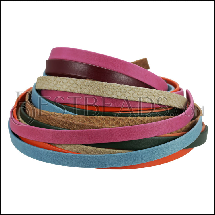 10mm Flat Leather Bundle FW19 Trendy - 12 meters