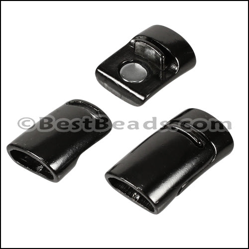 Mini Regaliz® PLAIN magnetic clasp GUNMETAL - 5 pcs