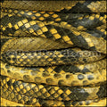 Mini Regaliz® PYTHON leather YELLOW - 1 meter