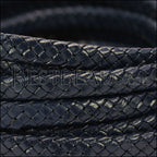 MINI Regaliz® Indian Braided Leather NAVY - 1 meter