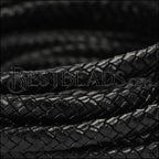 MINI Regaliz® Indian Braided Leather ROYAL BLUE NATURAL - 1 meter
