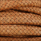 MINI Regaliz® Indian Braided Leather Natural Tan - 1 meter