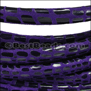 MINI Regaliz® Leather Oval CANCUN PURPLE - 1 meter
