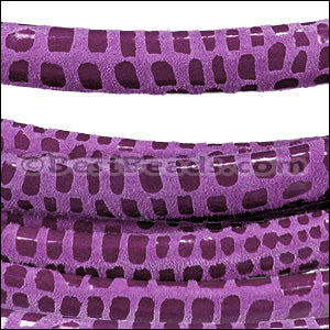 MINI Regaliz® Leather Oval CANCUN MAUVE - 1 meter