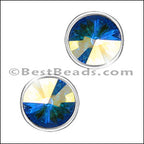 Mini Regaliz® SW CRYSTAL AB end cap - pair