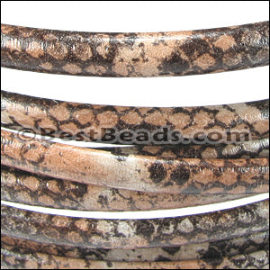 MINI Regaliz® Leather Oval SYNTHETIC BROWN/PEACH meter