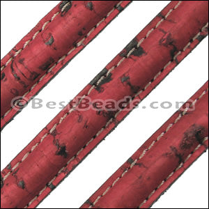 Stitched Mini Regaliz® CORK RED - 1 meter