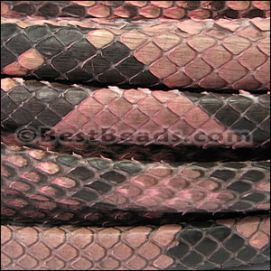 Mini Regaliz® PYTHON leather SALMON - 1 meter