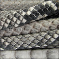 Mini Regaliz® PYTHON leather NATURAL GREY - 1 meter