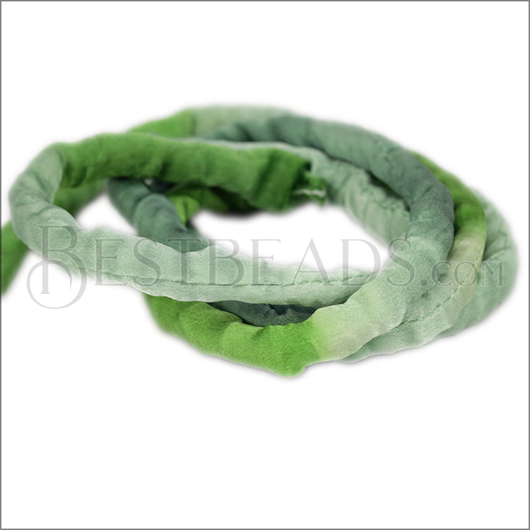 Hand-Dyed SILK NOODLE - SPRING GREEN