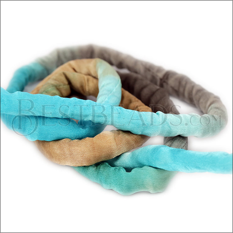 Hand-Dyed SILK NOODLE - CAPE COD BEACH