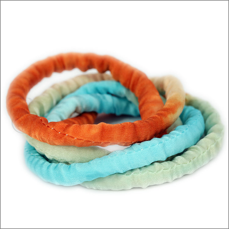 Hand-Dyed SILK NOODLE - OCEAN CORAL