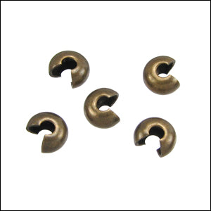 Crimp Covers ANT. BRASS - 144 pcs