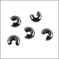 Crimp Covers GUNMETAL - 144 pcs