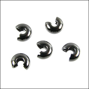 Crimp Covers GUNMETAL - 144 pcs