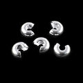 Crimp Covers SILVER PLATE - 144 pcs