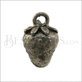 Strawberry Charm ANT SILVER - 6 pcs