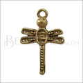 Large Dragonfly Charm GOLD - 6 pcs