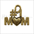 #1 MOM Charm GOLD - 6 pcs