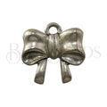 Bow Charm ANT SILVER - 6 pcs
