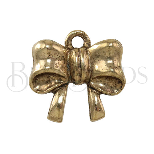 Bow Charm GOLD - 6 pcs