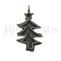 Christmas Tree Charm ANT SILVER - 6 pcs
