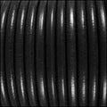 5mm Round Premier Leather BLACK - meter