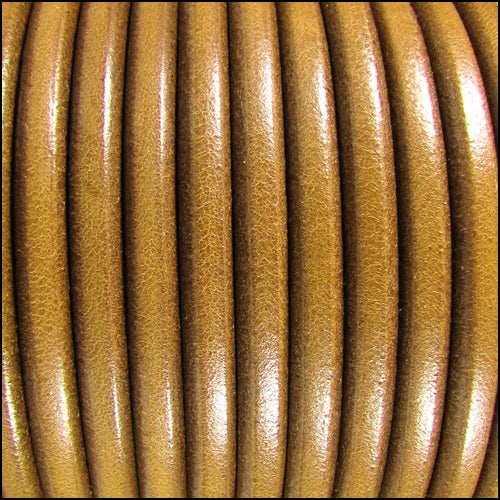 5mm Round Premier Leather MUSTARD - meter