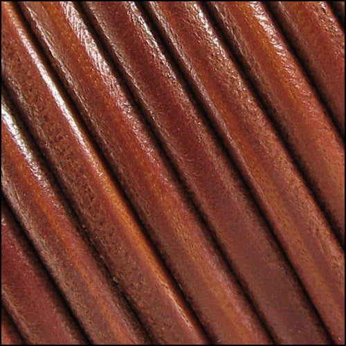 5mm Round Portuguese Leather WHISKEY - meter