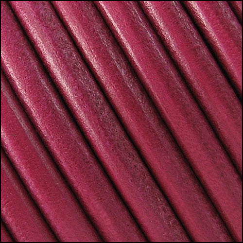 5mm Round Portuguese Leather FUCHSIA - meter