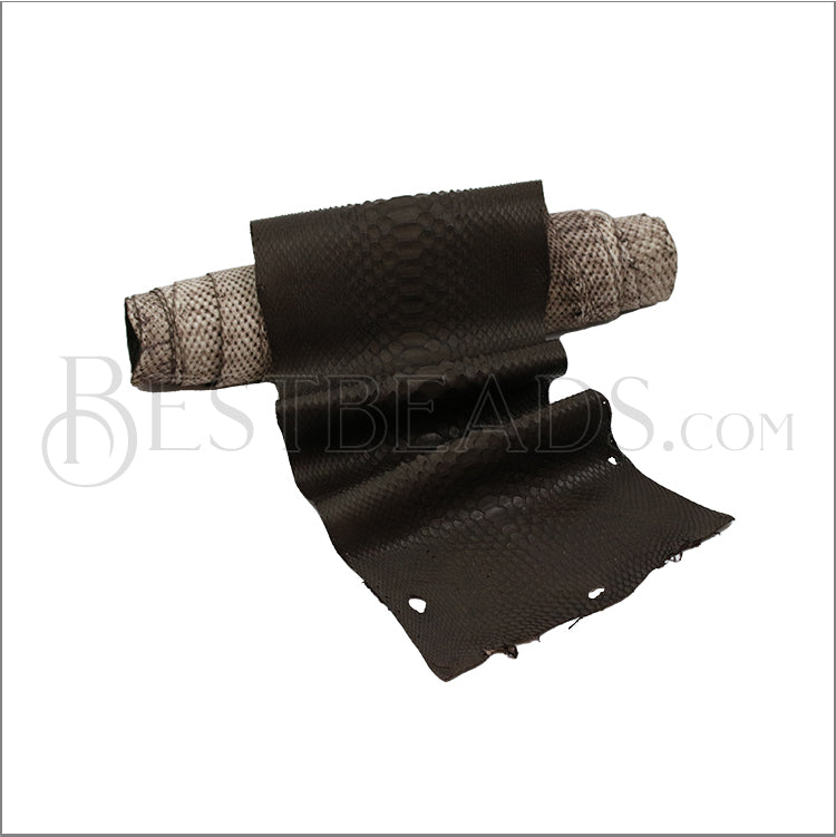 Full PYTHON SKIN Hide MATTE DARK BROWN