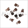 3mm Striped End Clamp ANT COPPER - 72 pcs