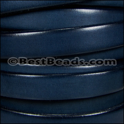 Regaliz® Dakota PLAIN leather NAVY - 1 meter