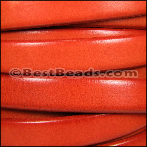 Regaliz® Dakota PLAIN leather BURNT ORANGE - 1 meter