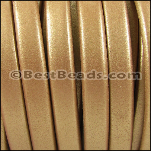 Regaliz® 4.5mm leather METALLIC GOLD - meter