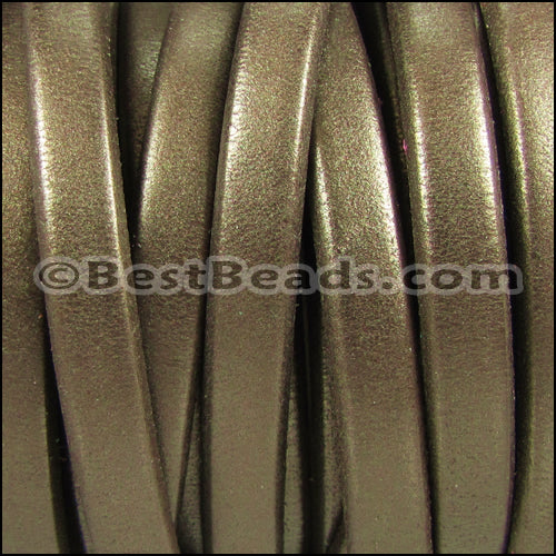 Regaliz® 4.5mm leather METALLIC BRONZE - meter