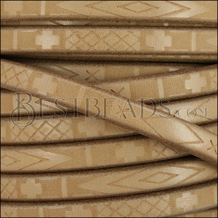 Regaliz® SOUTH WESTERN Leather BEIGE - meter