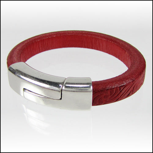 Regaliz® SIDE TUBE Magnetic Clasp ANT. SILVER - 5 clasps