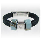 Regaliz® SIDE TUBE Magnetic Clasp ANT. SILVER - 5 clasps