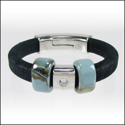 Regaliz® SIDE TUBE Magnetic Clasp ANT. SILVER - 5 clasps