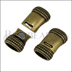 Regaliz® REGAL magnetic clasp ANTIQUE BRASS - 5 clasps
