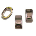Regaliz® 10mm OVAL ceramic bead CHROME MUAVE - 10 pcs