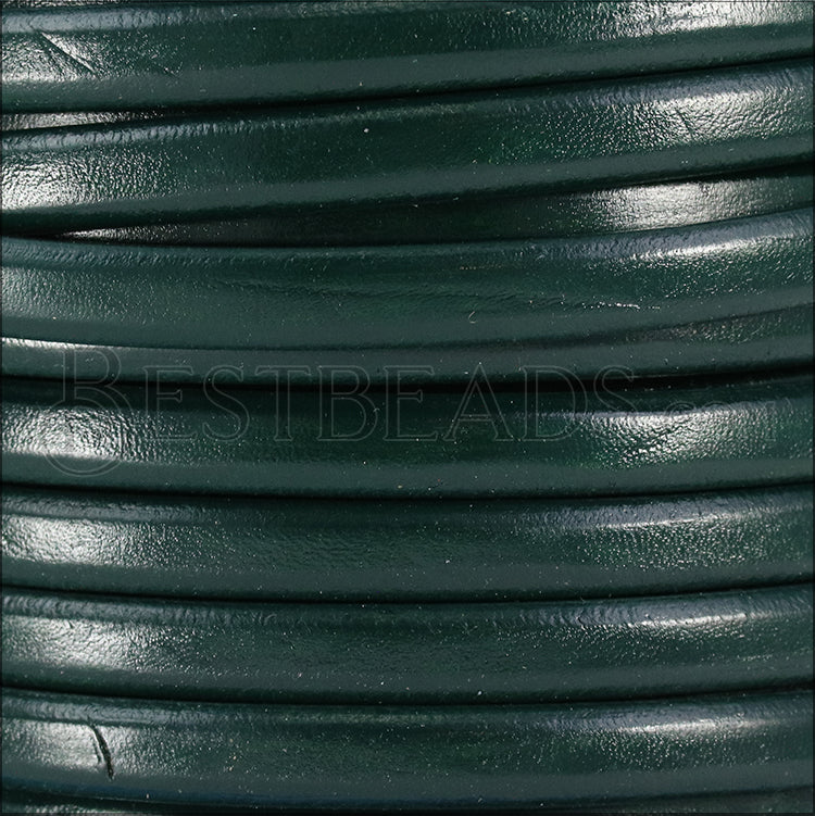 Regaliz® Leather Oval KELLY GREEN - meter