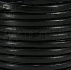 Regaliz® Leather Oval BLACK - meter