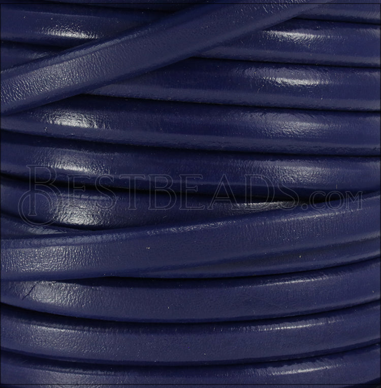 Regaliz® Leather Oval DARK PURPLE - meter